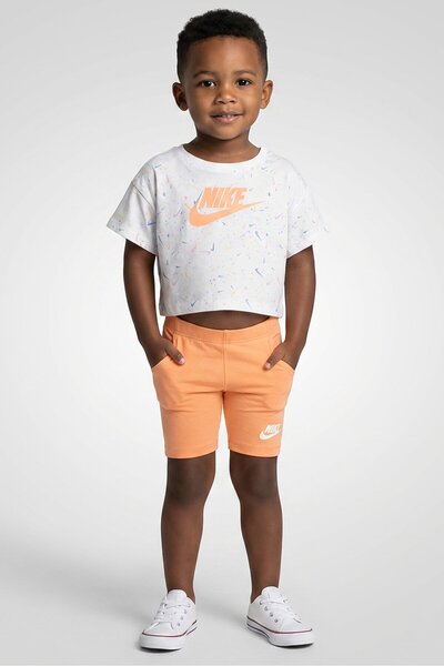 Nike Toddlers Boy 2 Pcs Graphic Print T-Shirt And Shorts Set, Multicolor