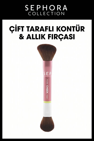 SEPHORA COLLECTION Double Sided Contour Blush Bronzer Highlighter Brush Cream...