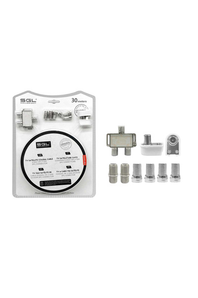 Tradesor Σετ σύνδεσης κεραίας τηλεόρασης - 7221-1 - 30m - 096735