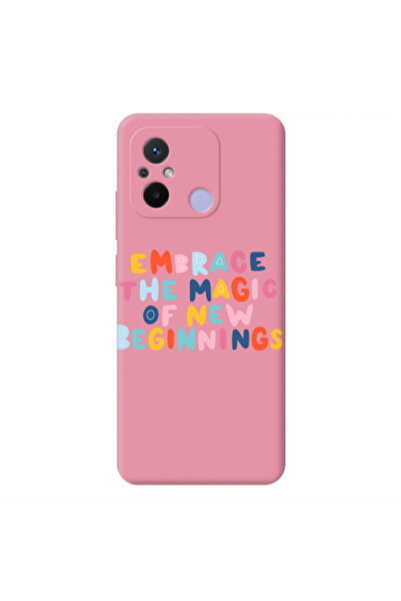 Other Xiaomi Redmi 12C Embrace Pink Colored Silicone TPU Θήκη