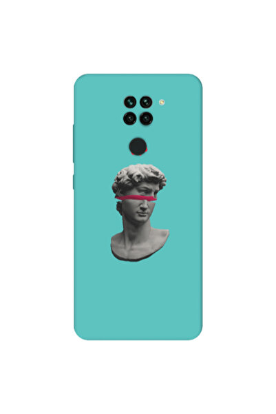 Other Xiaomi Redmi Note 9 Half statue Turquoise Colored Silicone TPU Θήκη