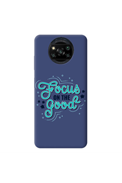 Other Xiaomi Poco X3 /X3 Pro Focus On The Good Dark blue Colored Silicone TPU...