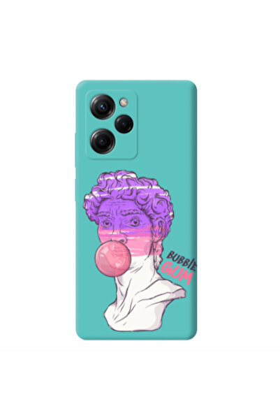 Other Xiaomi Poco X5 Pro Pin Bubble Turquoise Colored Silicone TPU Θήκη