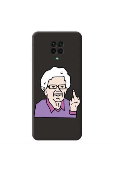 Other Xiaomi Redmi Note 9 Pro Crazy Granny Black Colored Silicone TPU Θήκη