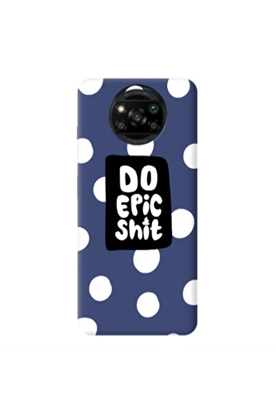 Other Xiaomi Poco X3 /X3 Pro Do Epic Shit Dark blue Colored Silicone TPU Θήκη