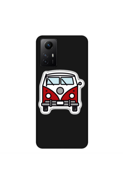 Other Xiaomi Redmi Note 12s Minibus Black Colored Silicone TPU Θήκη
