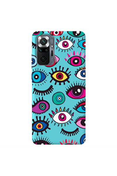 Other Xiaomi Redmi Note 10 Pro 4G Multiple eyes Turquoise Colored Silicone TP...