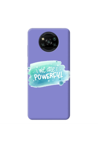 Other Xiaomi Poco X3 /X3 Pro We are Powerful Purple Colored Silicone TPU Θήκη