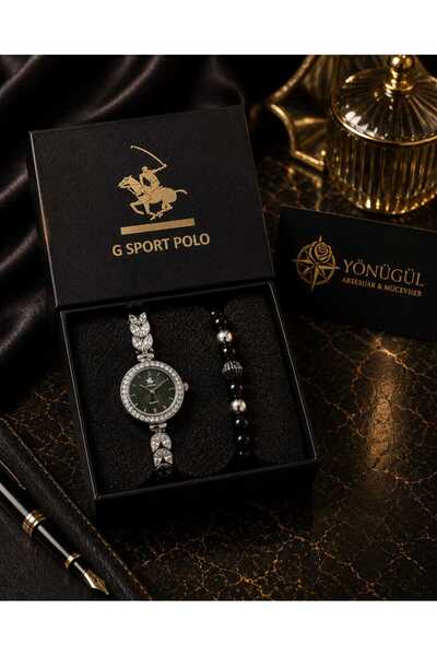 G Sport POLO ساعة يد نسائية بسوار من الحجر الطبيعي، هدية، سوار فولاذي بنمط أو...