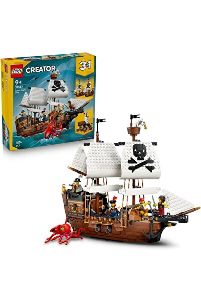 LEGO Creator 3-in-1 Iconic Pirate Ship, 1074 Pieces