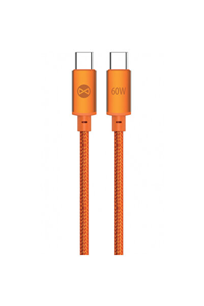 ONSG Cablu Date si Incarcare USB-C - USB-C Saffron, 60W, 1m, Portocaliu