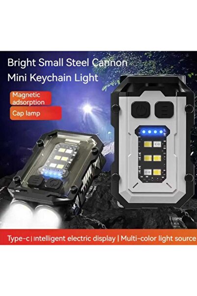 Led كشاف يدوي قوي مصباح يدوي صغير لطوارئ محمول مقاوم للماء كشاف صغير لسلسة مف...