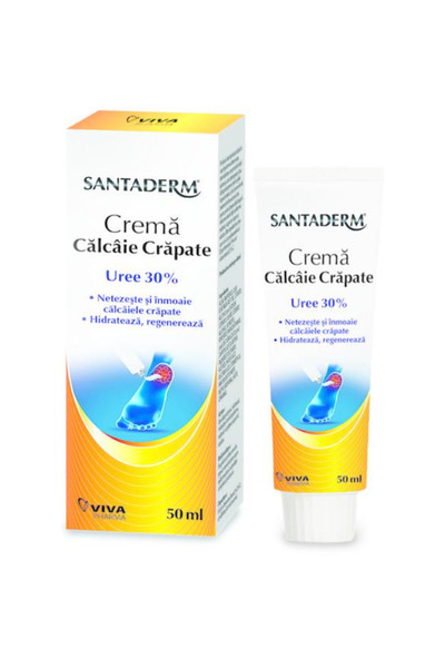 Santaderm Crema pentru Calcaie Crapate - Uree 30 %, 50 ml