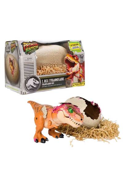 JURASSIC WORLD Sesli ve Işıklı Primal Hatch İnteraktif T-Rex Figür