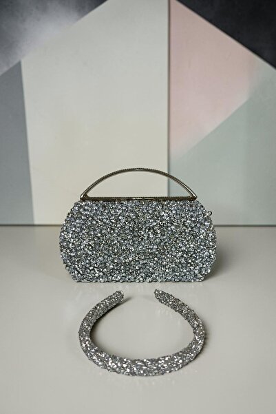 DNC Art&Deco Crown Gift Crystal-Looking Shiny Stone Evening Dress Bag Luxury ...
