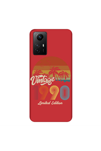 Other Xiaomi Redmi Note 12s Vintage Red Colored Silicone TPU Θήκη