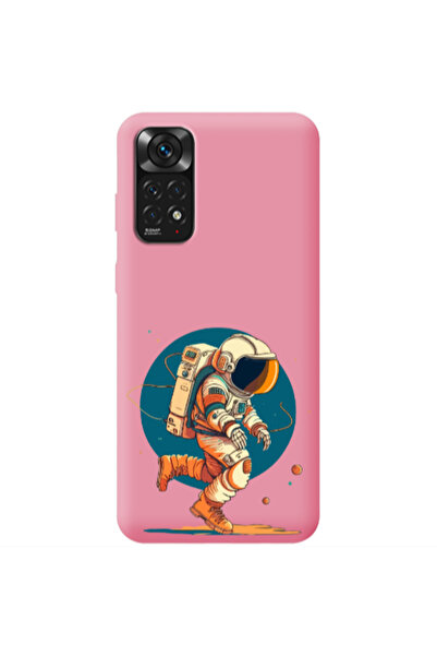 Other Xiaomi Redmi Note 11 4G Run Space Pink Colored Silicone TPU Θήκη