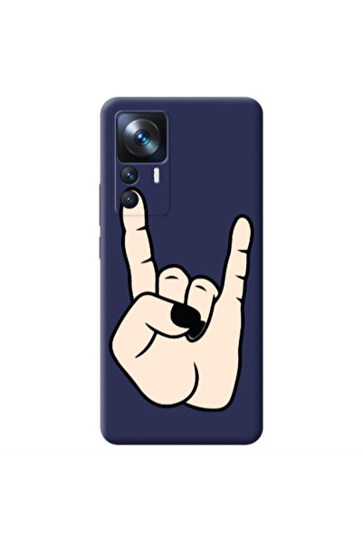 Other Xiaomi Mi 12T Rock Dark blue Colored Silicone TPU Θήκη