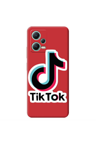 Other Xiaomi Redmi Note 12 Pro 5G Tik Tok Red Colored Silicone TPU Θήκη