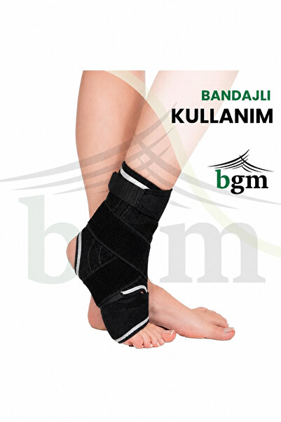 bgm Ligament Destekli Ayak Bilekliği Siyah Yüksek Kalite 8 Bandajlı Ligament ...