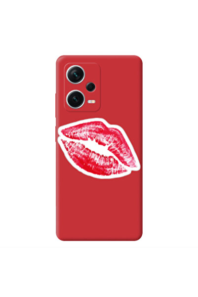 Other Xiaomi Poco X5 Drooling Tongue Red Colored Silicone TPU Θήκη