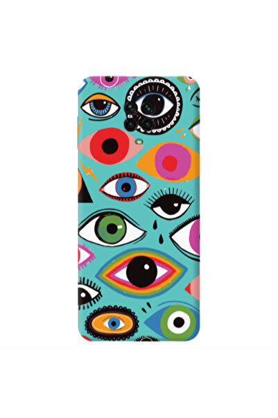 Other Xiaomi Redmi Note 9 Pro Colorful eyes Turquoise Colored Silicone TPU Θήκη