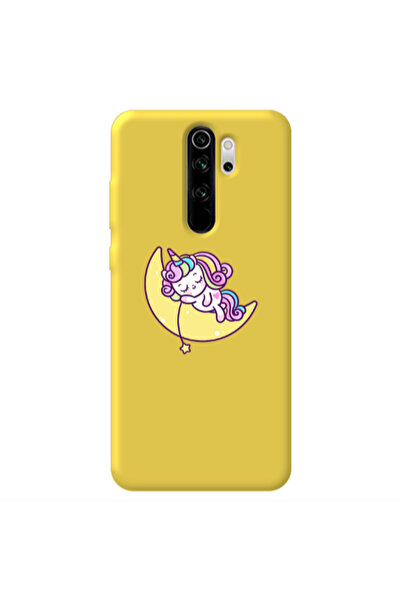 Other Xiaomi Redmi Note 8 Pro Sleeping horse Yellow Colored Silicone TPU Θήκη