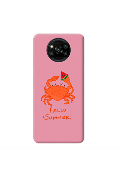 Other Xiaomi Poco X3 /X3 Pro Hello Summer! Pink Colored Silicone TPU Θήκη