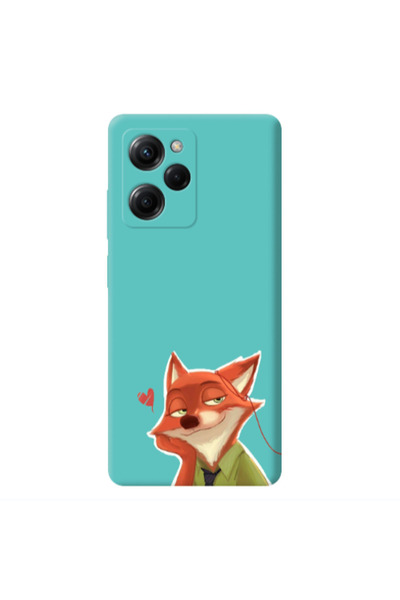 Other Xiaomi Poco X5 Pro Valentines 15 Turquoise Colored Silicone TPU Θήκη