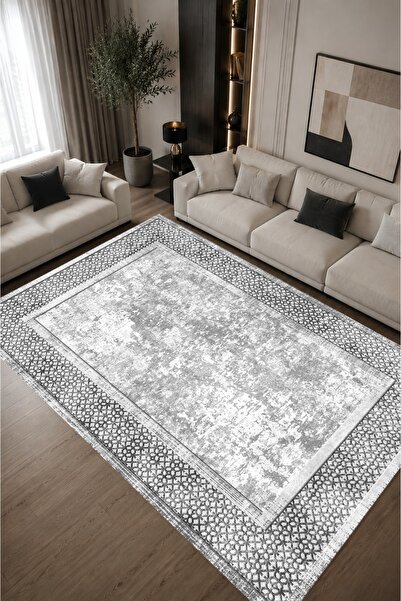 CAPPİO HALI Non-Slip Base, Removable and Washable, Modern Living Room, Hallwa...