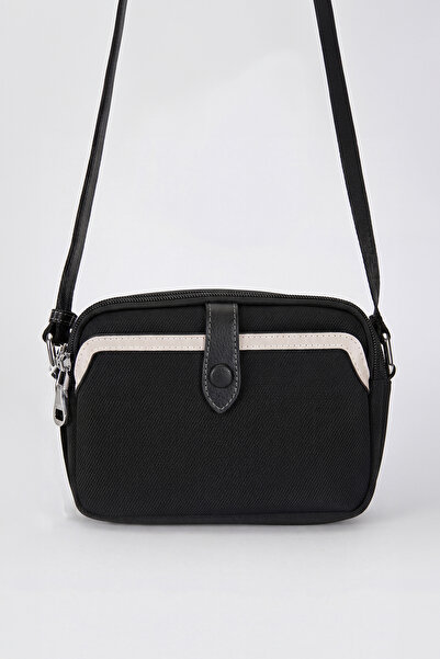 Levidor Small size adjustable long strap women's shoulder bag black
