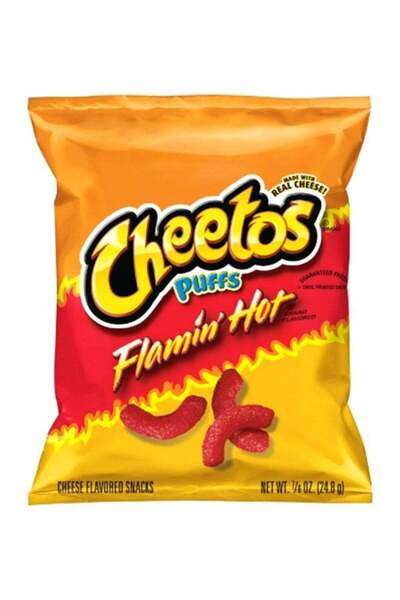 Cheetos Flamin Hot Flavored Puffs 24.8g