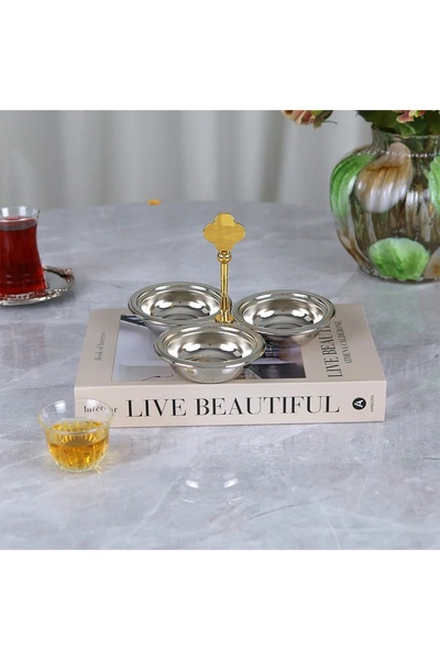 Al Hadaya Mall Elegant Serving Tray with Modern Design, Divided into Sections...