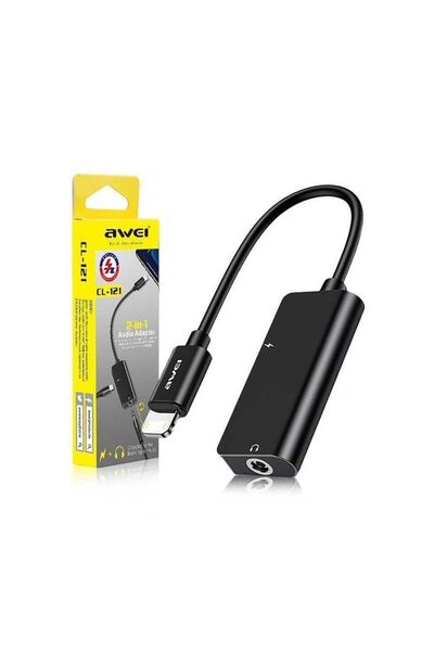 AWEI Αντάπτορας Lightning male σε Jack 3.5mm/Lightning female - CL-121 - - 88...