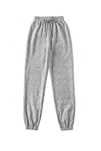 DASH WEAR Gray Plain Unisex Sweatpants