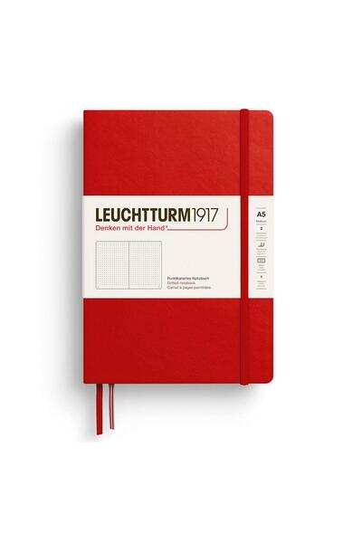 Leuchtturm1917 Blocnotes format mediu (A5), copertă rigidă, 251 pagini numero...
