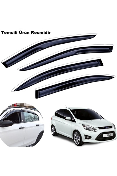 Point Ford C-Max Mügen Cam Rüzgarlığı ABS Krom Nikelajlı Cam Rüzgarlığı 2011-...
