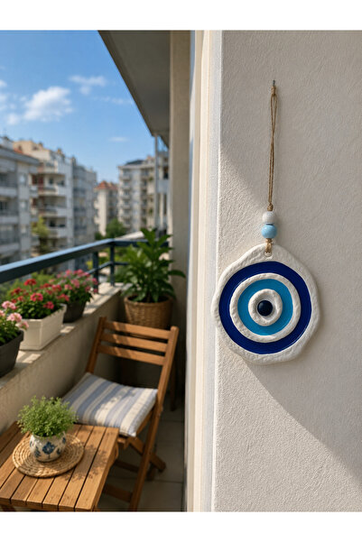 renklidüşler Nazar Boncuğu Balkon&Bahçe& Duvar Süsü (1 Adet)