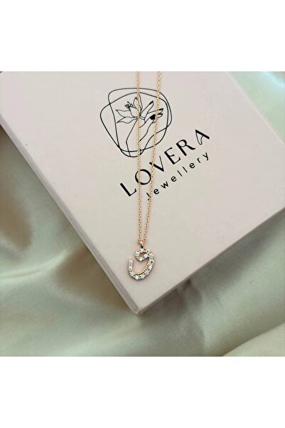 Lovera Jewellery 925 Ayar Gümüş Sertifikalı Rose Renk Vav Kolye