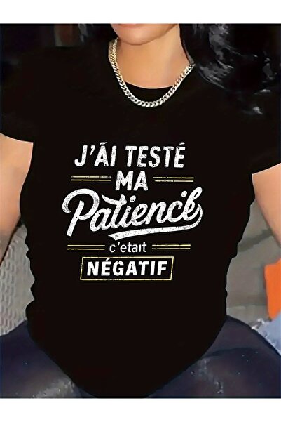 12 Teknoloji Women's French Slogan T-Shirt "Compatible for Body Types" Top So...