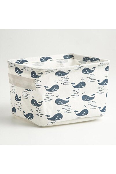 Choice13 A8 1pc Cotton Linen Fabric Waterproof Desktop Sundries Basket Storag...