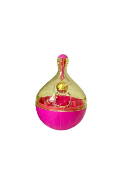 Choice1 Rose Red 1 PC Parrot Bird Hamster Tumbler Toy Treat Dispenser Bell Fo...