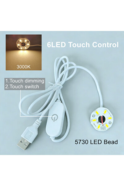 Choice31 1PCS 5V-USB Touch-Warm 5V USB High Brightness Dimmable Touch Control...