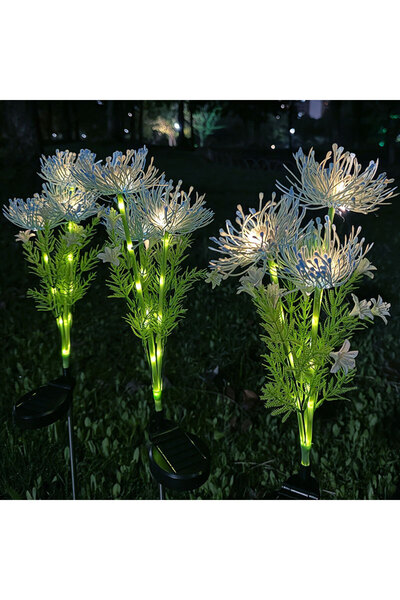 Choice3 1PC blue Outdoor Garden Decoration Solar Lights Shore Flowers Suitabl...