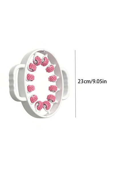 Choice A3162-pink-12 1 قطعة أداة تدليك دوارة للخصر وعضلات البطن ومشبك للساق ل...