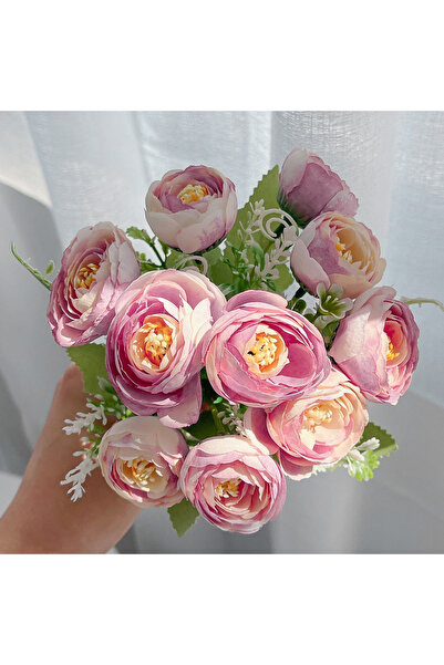 Choice8 1PCS Deep pink 1Pcs Peony Artificial Flowers Bouquet 30cm 10 Heads Fa...