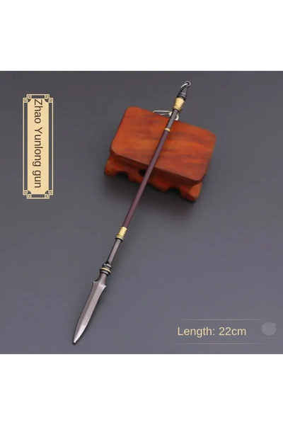 Choice 22CM Spear 1 22cm Tiger Head Chisel Golden Spear Full Metal Lance Anci...