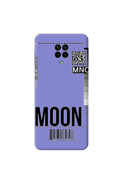 Other Xiaomi Redmi Note 9 Pro A ticket to the moon Purple Colored Silicone TP...