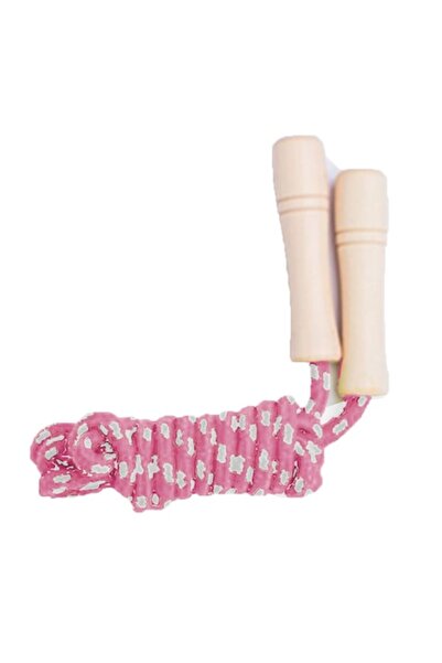 Fokelyi Braided cotton jump rope set with wooden handles, Fokelyi, pink, 2.2m