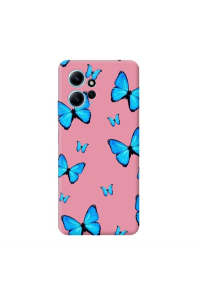 Other Xiaomi Redmi Note 12 4G Mix Butterfly Pink Colored Silicone TPU Θήκη